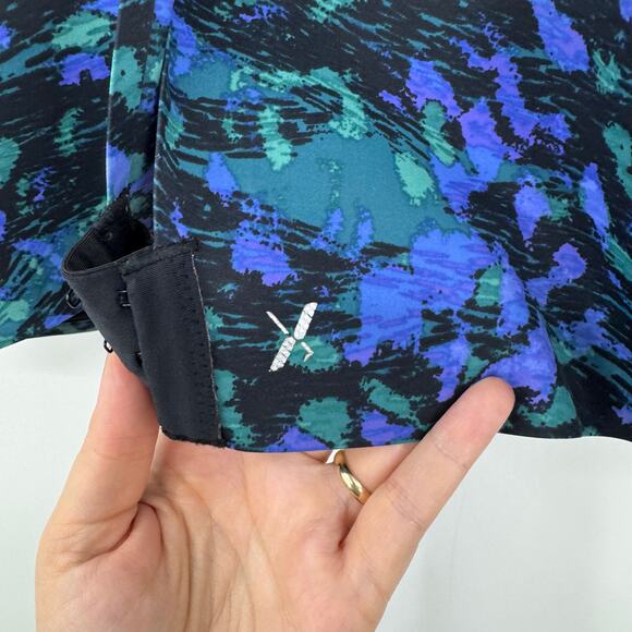 Knix Catalyst Front Zip Sports Bra 7+ Wireless Maximum Support Blue Green XXL XL - Picture 3 of 6